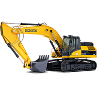 Жовтий екскаватор від ПП Гольфстрім-1